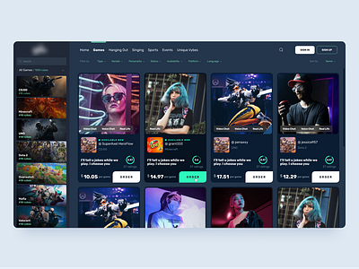 Gaming Web App