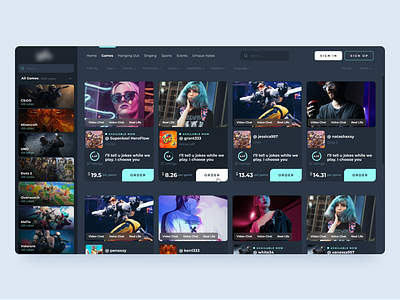 Gaming Web App