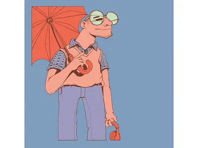 Mr. Rainman adobe photoshop character design design illustration