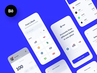 Dapi β Banking API app bank app banking banks behance case study chart finance fintech interface mobile payment transfer ui ux ux design
