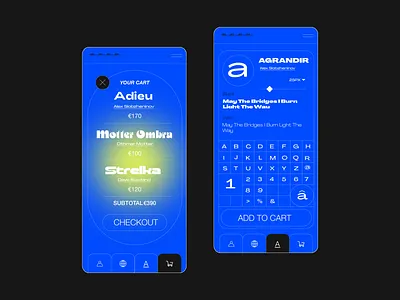 Font/Mobile branding font design mob mobile mobile app mobile app design mobile design mobile ui typography ui ui ux ui design uiux ux web design website