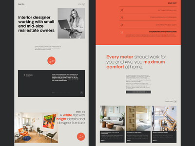 Interior Design landing page 2020 design figma landing landingpage services ui ux web