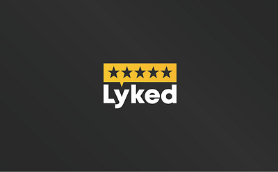 Lyked Logo Design logo logodesign logos lyked reviews yellow