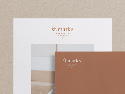 St. Mark's Logo/Print Design branding chic classic elegant logo clean contemporary corporate identity fashion brand high end lettermark logo luxury minimal minimalistic natural cosmetics print design sophisticated logo stationary stationery design vintage wordmark