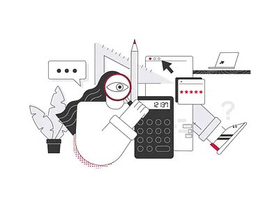 Illustration – Estimation Page branding illustration vector