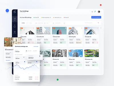 Digital Building Passport - Application application buildings dashboard design digital figma gui minimal panel passport stepwise ui ux webapp white