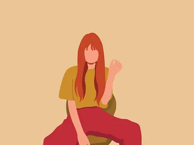 girl and chair background beautiful business caucasian chair female girl happy home house lifestyle modern people person sitting smile student white woman young