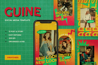 GUINE Social media Template instagram poster