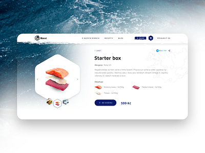 Boxxi - delicious fish from Iceland [detail] box boxxi design ecommerce eshop fish fishing food iceland nature sea ui web