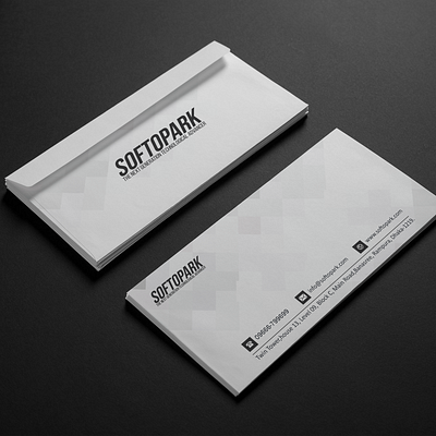 Envelope deisgn for softopark.com design envelope envelope design envelope mockup graphicdesigns illustraion logo logo designer