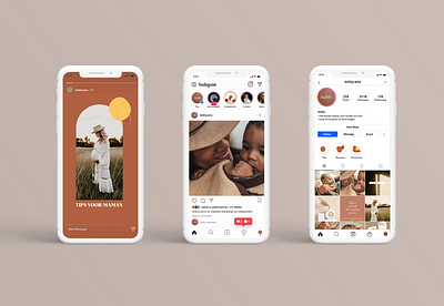 Dolbly instagram feed baby branding design instagram instagram post logo motherhood