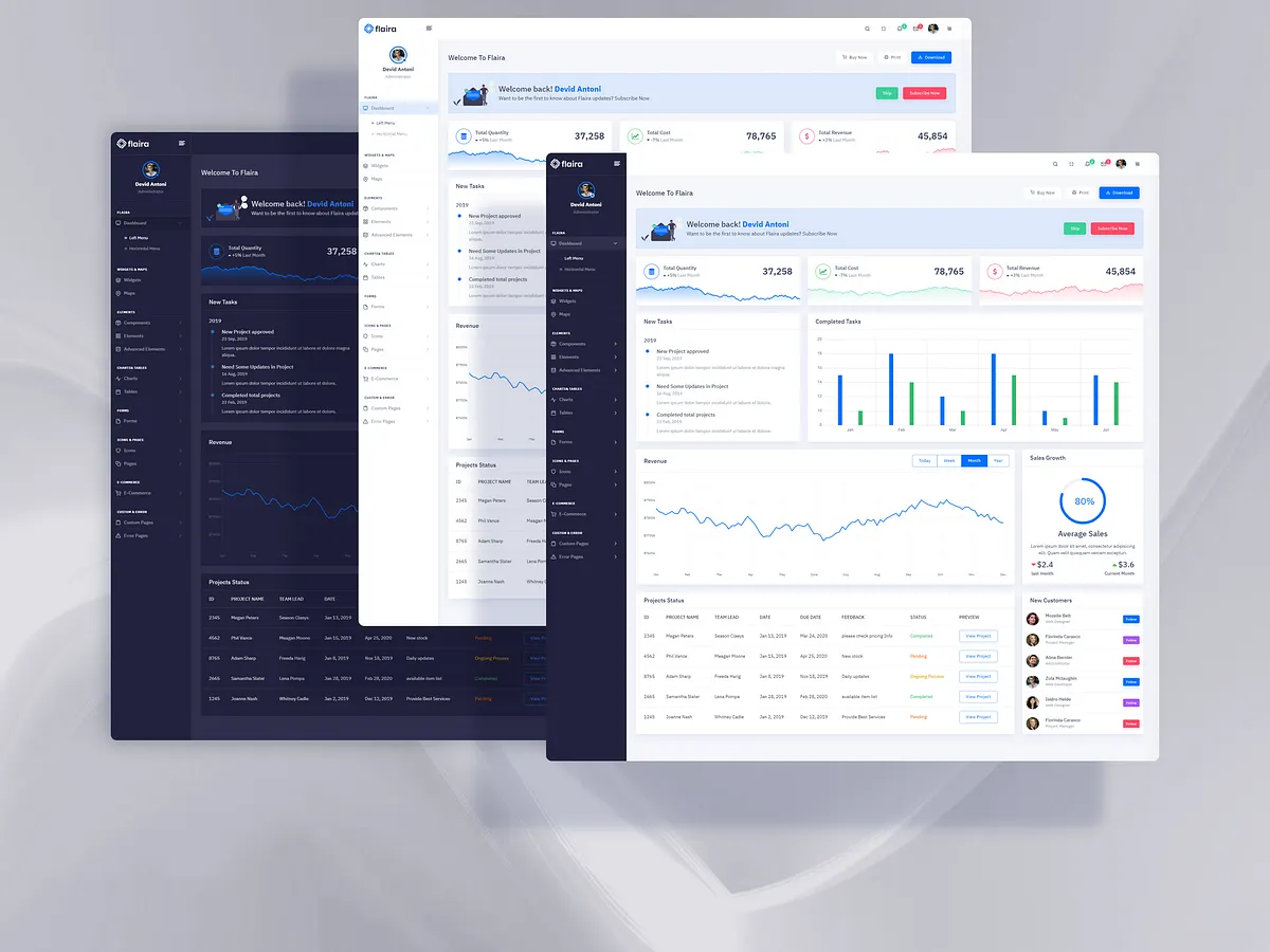 Web Admin Template designs, themes, templates and downloadable graphic ...