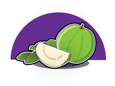 Guava flat guava illustration minimal vector