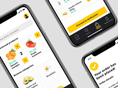 Groceries app groceries interface ios ui