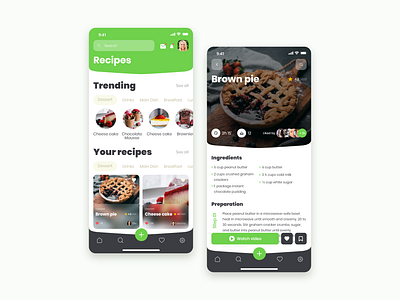 Recipe App concept design mobile mobile app mobile design mobile ui ui ui design ux ux design uxdesign