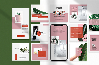 Cattleya - Instagram Post & Stories agency branding banner ads brand identity branding creative agency instagram post instagram stories instagram template