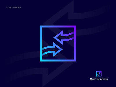 Box Arrows Logo concept | modern / minimal logo agency logo app arrow arrow logo box box design branding connection icon identity logo logo design mark minimal modern logo network outline system ui wing