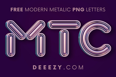 Modern Metalic - Free 3D Lettering 3d 3d font 3d typography deeezy font free free font free graphics free typography freebie freebies futuristic geometric logo metalic typography