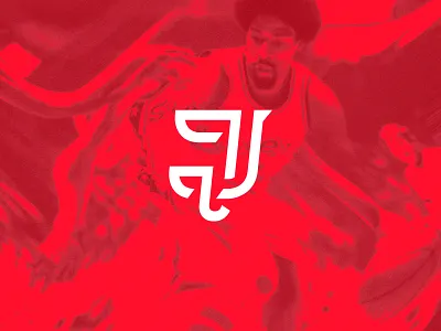 Dr J Logo basketball dr j j julius erving letter logo nba tribute typography vintage