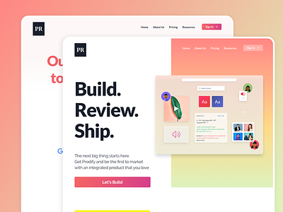 Tailwind CSS Landing Page Design design landingpage tailwindcss tailwinduikit uidesign
