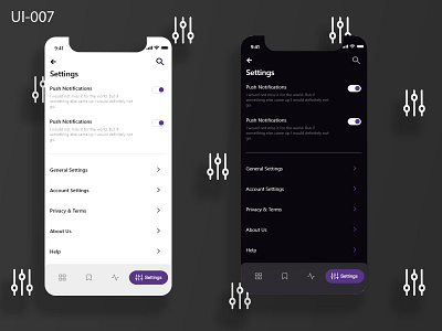UI Settings 007 dailyui dailyui007 dailyuichallenge design dribbble graphic design settings settings page settings ui ui ux