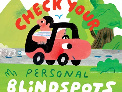 Check Your Personal Blindspots! creative career creative pep talk design illustration lettering podcast podcast art