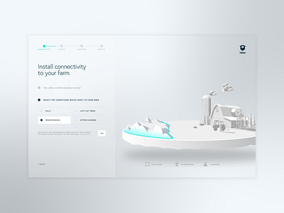 Hiber - Demo environment. 3d modeling agriculture connectivity demo interaction interactive interactive design satellite uidesign uxdesign