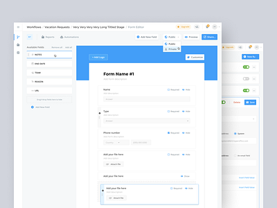 Workflow builder - Form form builder form ui workflow