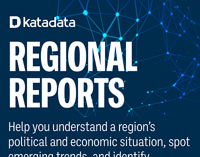 Reports promotional banner concept for Katadata design editorial design information architecture minimal typography ui