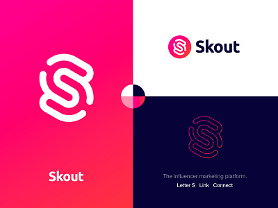 Skout - Logo Design 🔗 branding chain connect connected creative logo fingerprint gradient logo design identity design influencer lettermark logo logo mark marketing monogram s mark scout scouts skout social symbol