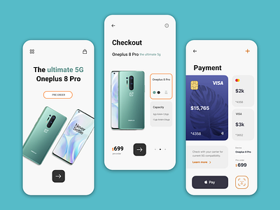 Oneplus App Concept Design android app design blue brand brand design brand identity concept design dailyui dailyuichallenge dribbble dribbble best shot ecommerce app inspiration ios app design iphone ui ux