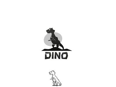 dino brand conception desgin design identity illustrator logo logofolio mascot pictogramme