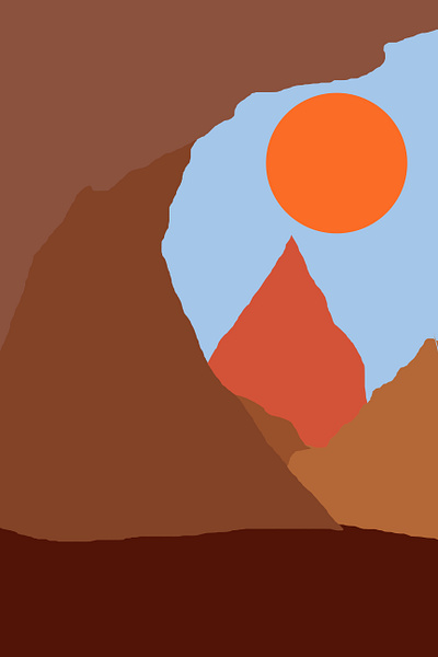 mountains sand animation art design flat flat illustration minimal vector
