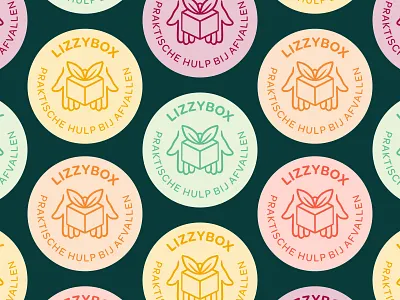 Lizzybox Branding: Logo badge brand design branding branding and identity food branding green healthy lizzybox logo logo badge logodesign
