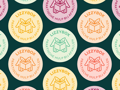 Lizzybox Branding: Logo badge brand design branding branding and identity food branding green healthy lizzybox logo logo badge logodesign