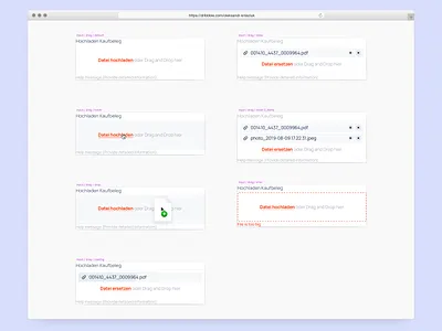 Attach files component app attach attachment attachments design system minimal typography ui upload file user interface design web