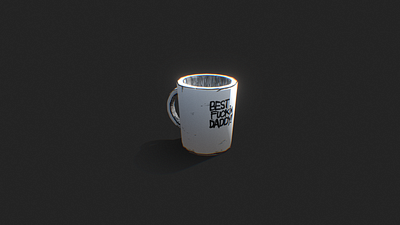 Mug . Hand Painted Texture 3dmodel cartoon concept art drawing gameart gamedev hand painted illustration low poly stylized