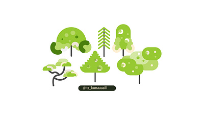 Day Trees illustration design adobe adobe illustrator artist cartoon colour cute draw drawing flatdesign green illustration illustrator illustrator art illustrator design trees vector