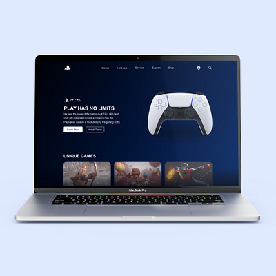 Playstation 5 - Landing Page landingpage playstation 5 sony ui