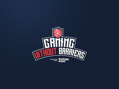 Gaming without Barriers LOGO branding deaf design e sports esportowa esports flat gaming gaming logo league liga logo minimal polish polish esports league polska vector