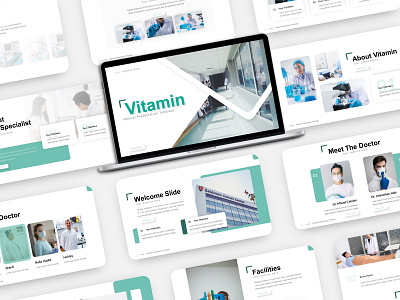 Vitamin - Medical PowerPoint Template design graphic design medical powerpoint presentation powerpoint template presentation design presentation template