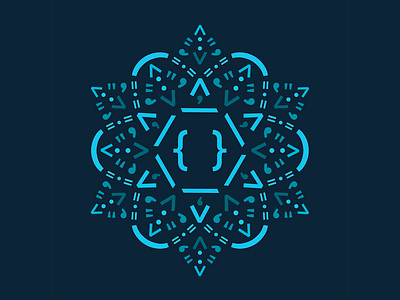 Code Mandala - React brackets code design javascript programmers programming language react react native reactjs tech typography web development