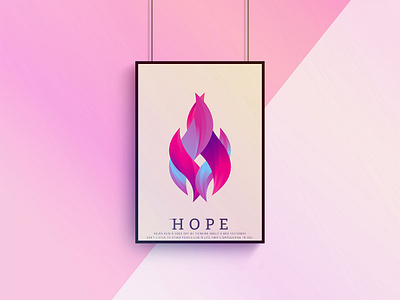 Hope creative poster design for your wall art business design designer flyers logo poster poster design wall poster design