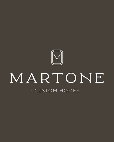 Martone Custom Homes Logo branding creative design designer freelance graphic design logo puerto rico small business smallbiz tampa