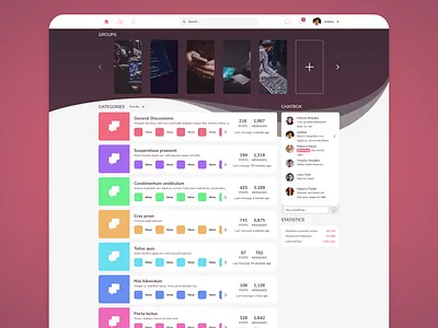 Community Forum Homepage community forum homepage design ui ux design webdesign