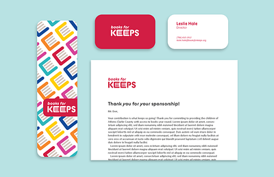 Books for Keeps Print Collateral brand design brand identity brand strategy branding branding design graphic design identity design logo logo design