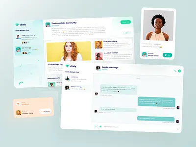 Vibely Chat Exploration app challenge challenge accepted challenges chat community creative exploration explorations goals landing landing design landingpage messages messaging positive shapes vibely video videos