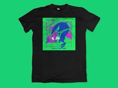 Zorg Metal's Meat-al Moo-lisha design illustration rock and roll screenprints