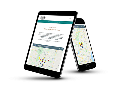 Interactive Road Tour responsive design web design web development