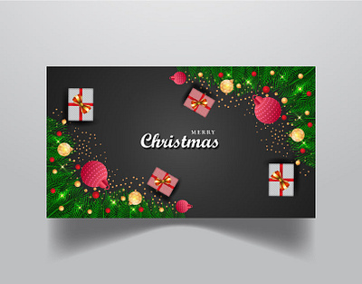 Merry Christmas Modern and Festival background winter design 2021 background ball blue christmas color decorative festive frame gift headers website illustration light minimal objects realistic sale template title web